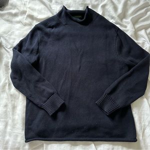 J. Crew Always Roll Neck Sweater - navy